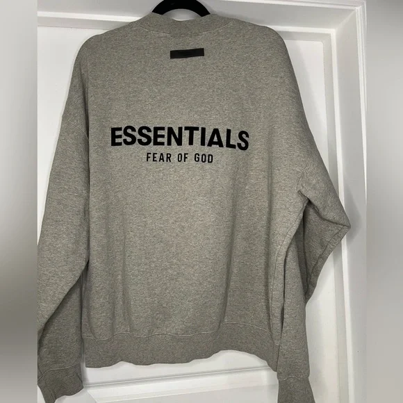 New Fear of God Essentials Crewneck 'Dark Oatmeal'